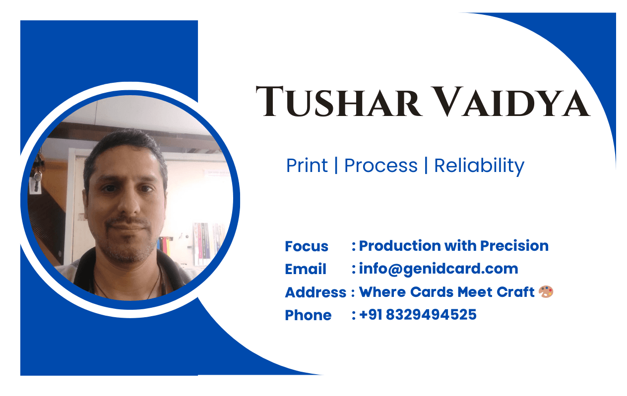 Tushar Vaidya - ID Card Front